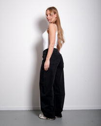BARREL JEANS BLACK - INSEAM 83CM | SEISHIKI STUDIO