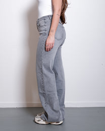 TALL - INSEAM 86CM - STRETCHY LIGHT GREY WIDE LEG JEANS | SEISHIKI STUDIO
