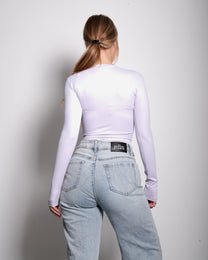 Super Stretchy Buttery Top Longsleeve Lavender – SEISHIKI STUDIO