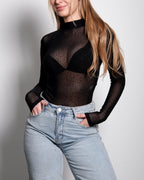 SPARKLE MESH-BODY SCHWARZ/SCHWARZ