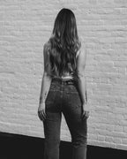 HIKARI Stretchy Back Straight Leg Jeans