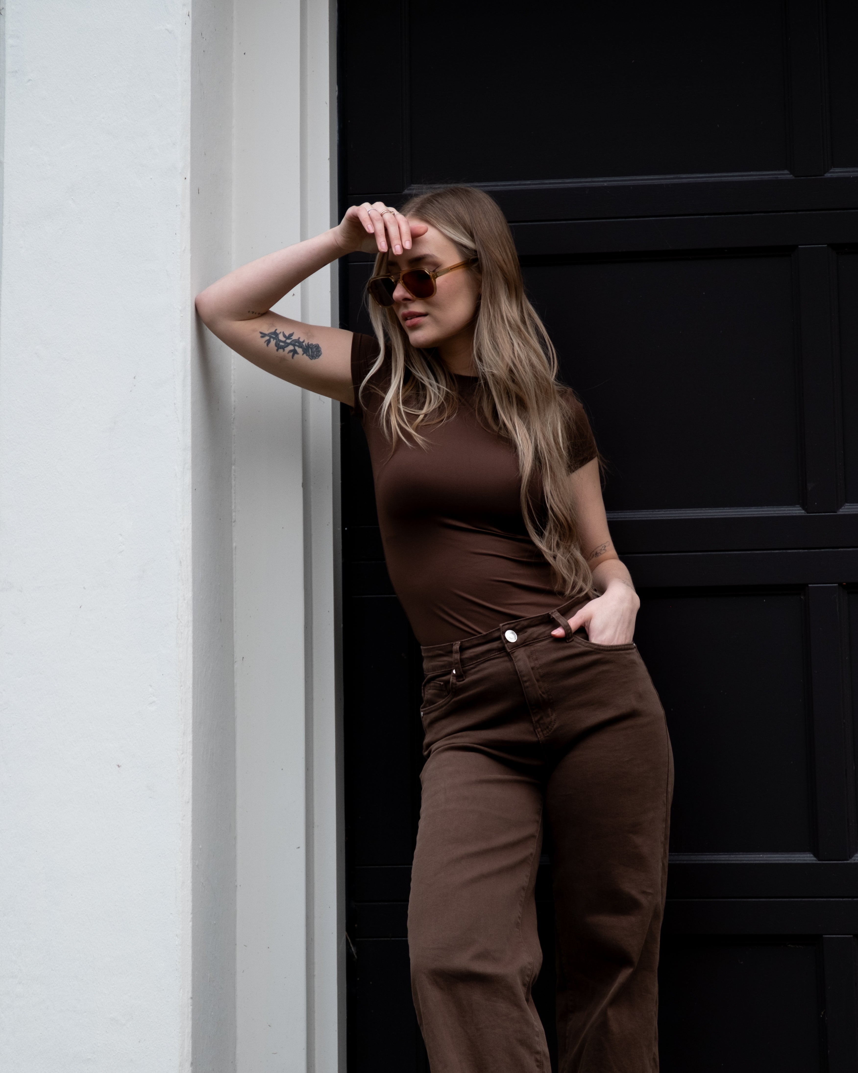 CHIMON Jeans DARK BROWN