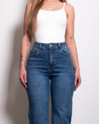 DARK WASH ALL OVER SPARKLE JEANS - INSEAM 80CM