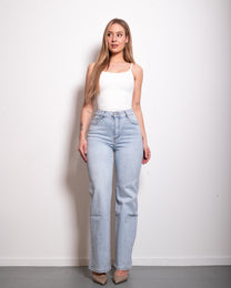 STRETCHY LIGHT WASH ALL OVER SPARKLE JEANS - INSEAM 80CM | SEISHIKI STUDIO