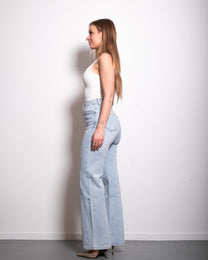 STRETCHY LIGHT WASH ALL OVER SPARKLE JEANS - INSEAM 80CM | SEISHIKI STUDIO