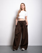 SEISHIKI STUDIO Relaxed Barrel Sweatpants BROWN