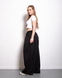ULTRA STRETCH SEISHIKI STUDIO Relaxed Barrel Sweatpants BLACK | SEISHIKI STUDIO