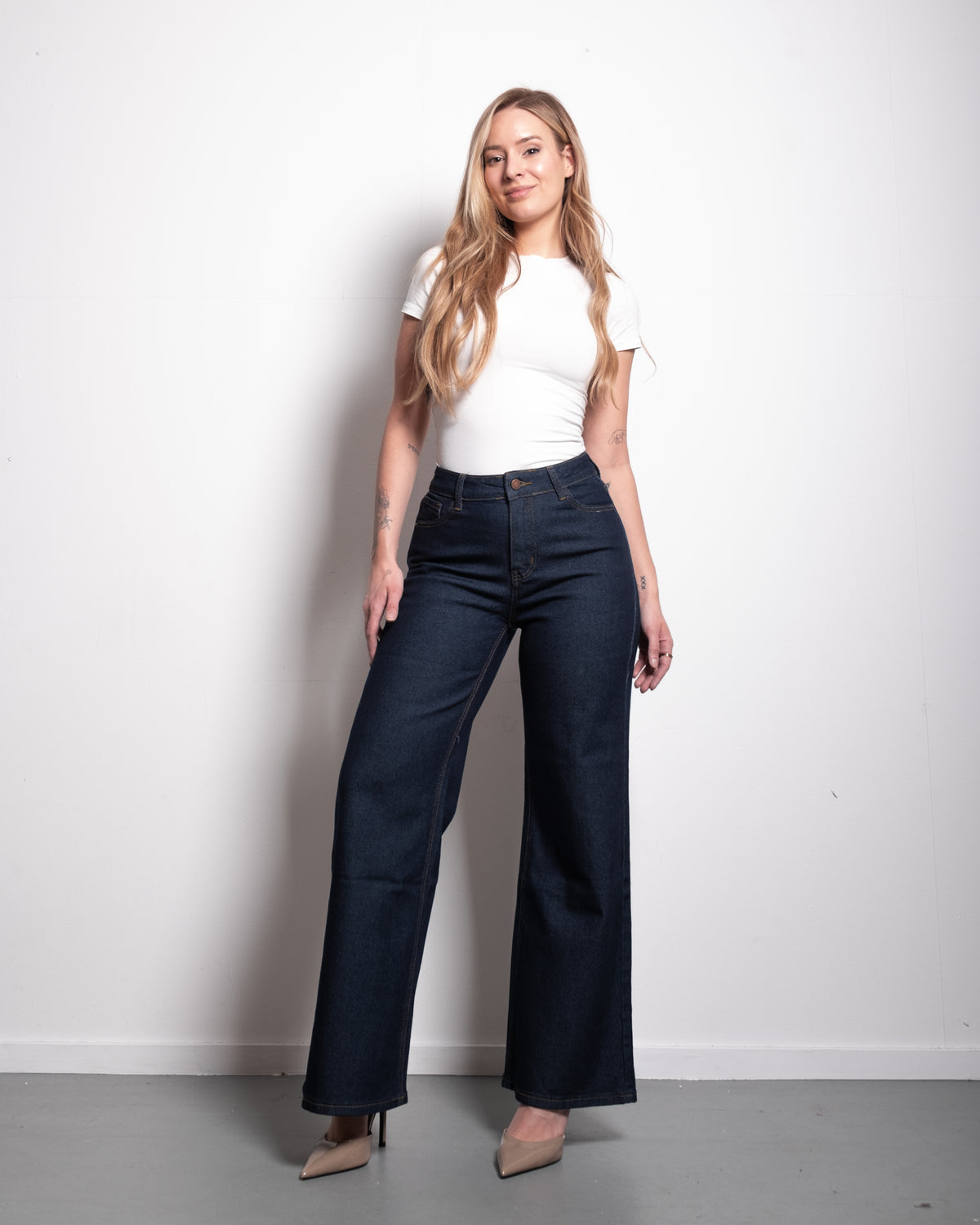 INSEAM 78CM - ULTRA STRETCH RAW DENIM WIDE LEG JEANS | SEISHIKI STUDIO