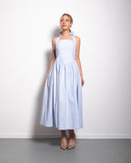 Halter neck bow dress baby blue