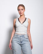 polkadot top with thick straps
