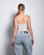 polkadot top with thin straps