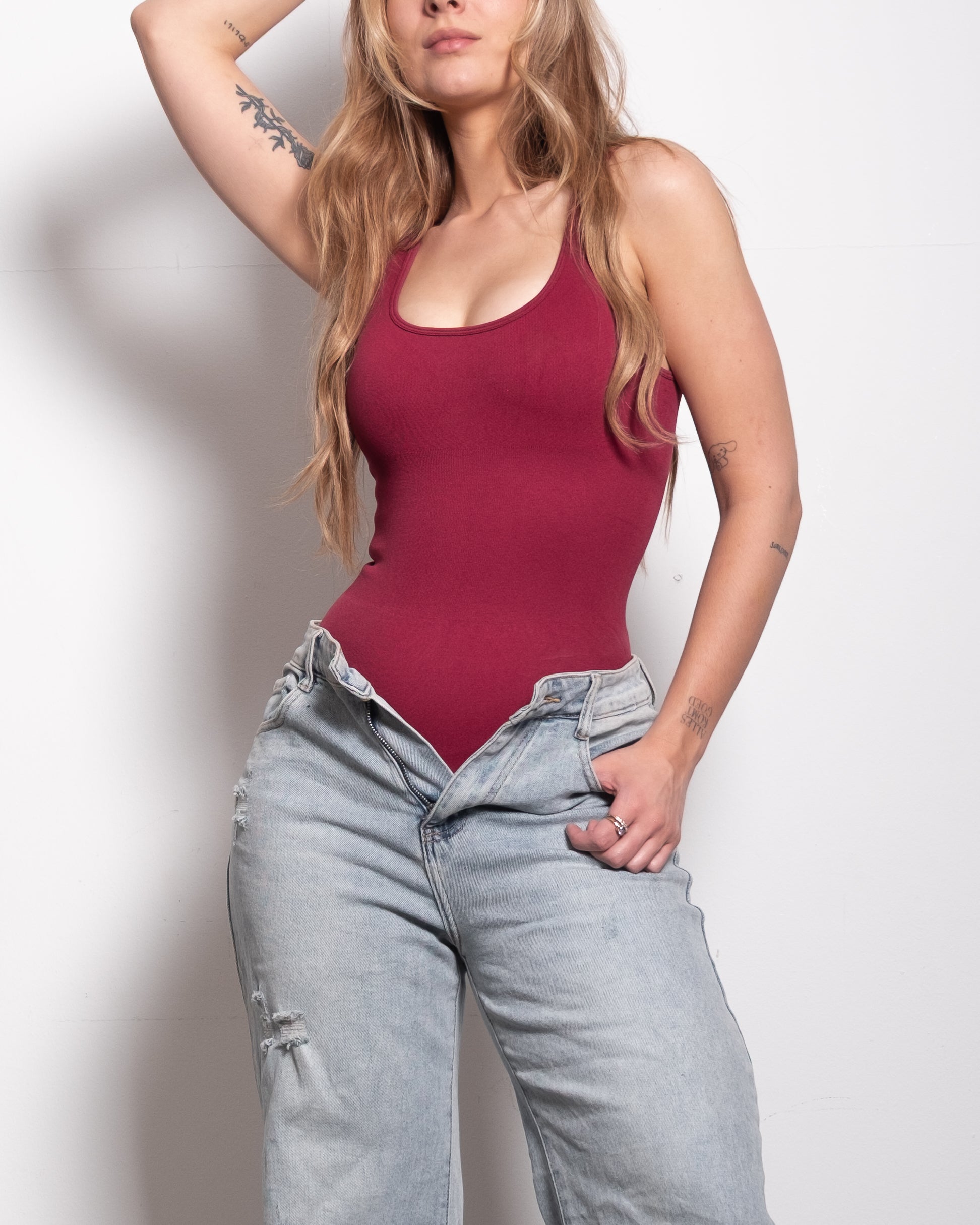 EXTREME SNATCH STRETCHY JASUMIN Shapewear Body RASPBERRY | SEISHIKI STUDIO