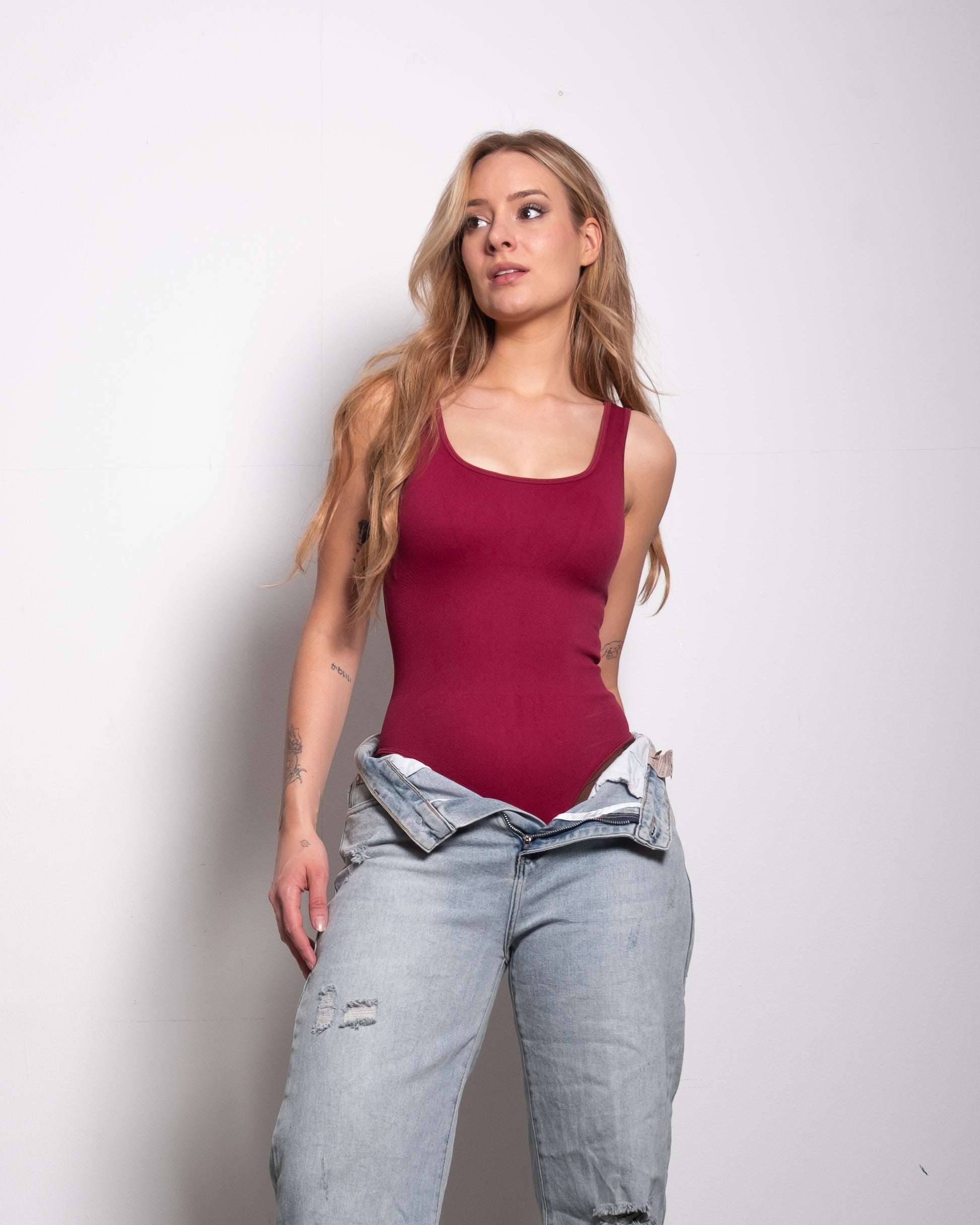 EXTREME SNATCH STRETCHY JASUMIN Shapewear Body RASPBERRY | SEISHIKI STUDIO