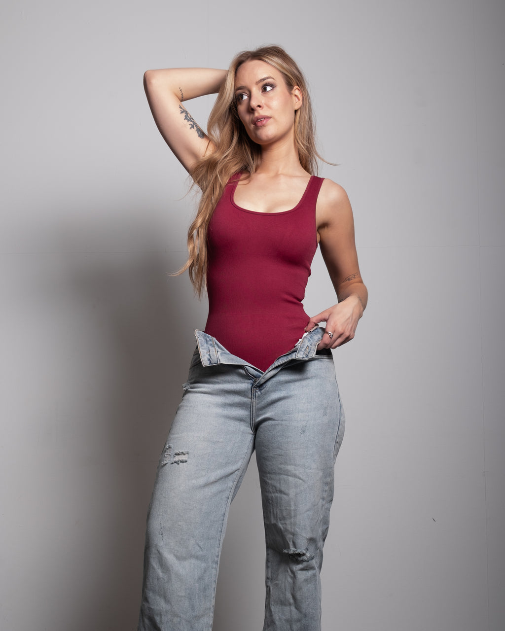 EXTREME SNATCH STRETCHY JASUMIN Shapewear Body RASPBERRY | SEISHIKI STUDIO