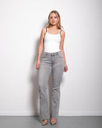 LIGHT GREY PUSHUP FLARE JEANS - INSEAM 80CM
