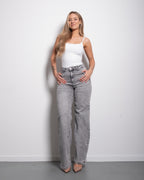 HITOMI Wide Leg Jeans