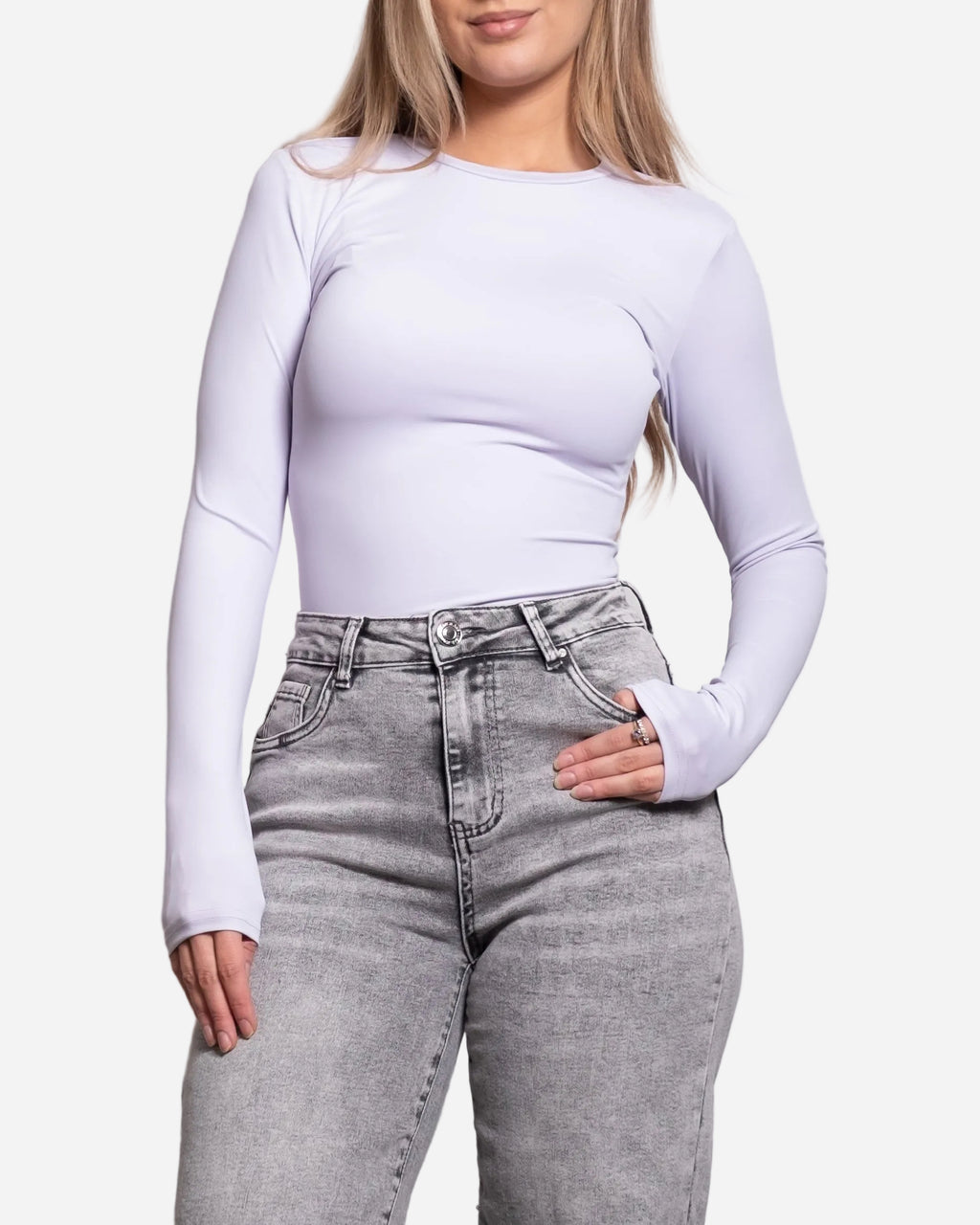 SEISHIKI STUDIO Super Stretchy Buttery Top Longsleeve Lavender