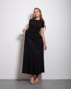 ultra stretchy shortsleeve basic dress black