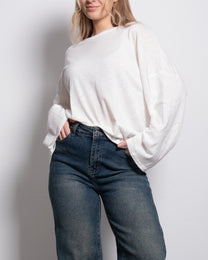 Oversized Longsleeve White – SEISHIKI STUDIO