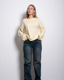 Oversized Longsleeve Butter Yellow – SEISHIKI STUDIO