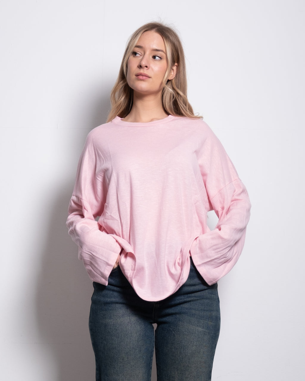 Oversized Longsleeve Pink – SEISHIKI STUDIO