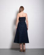 stretchy DENIM Dress DARK BLUE