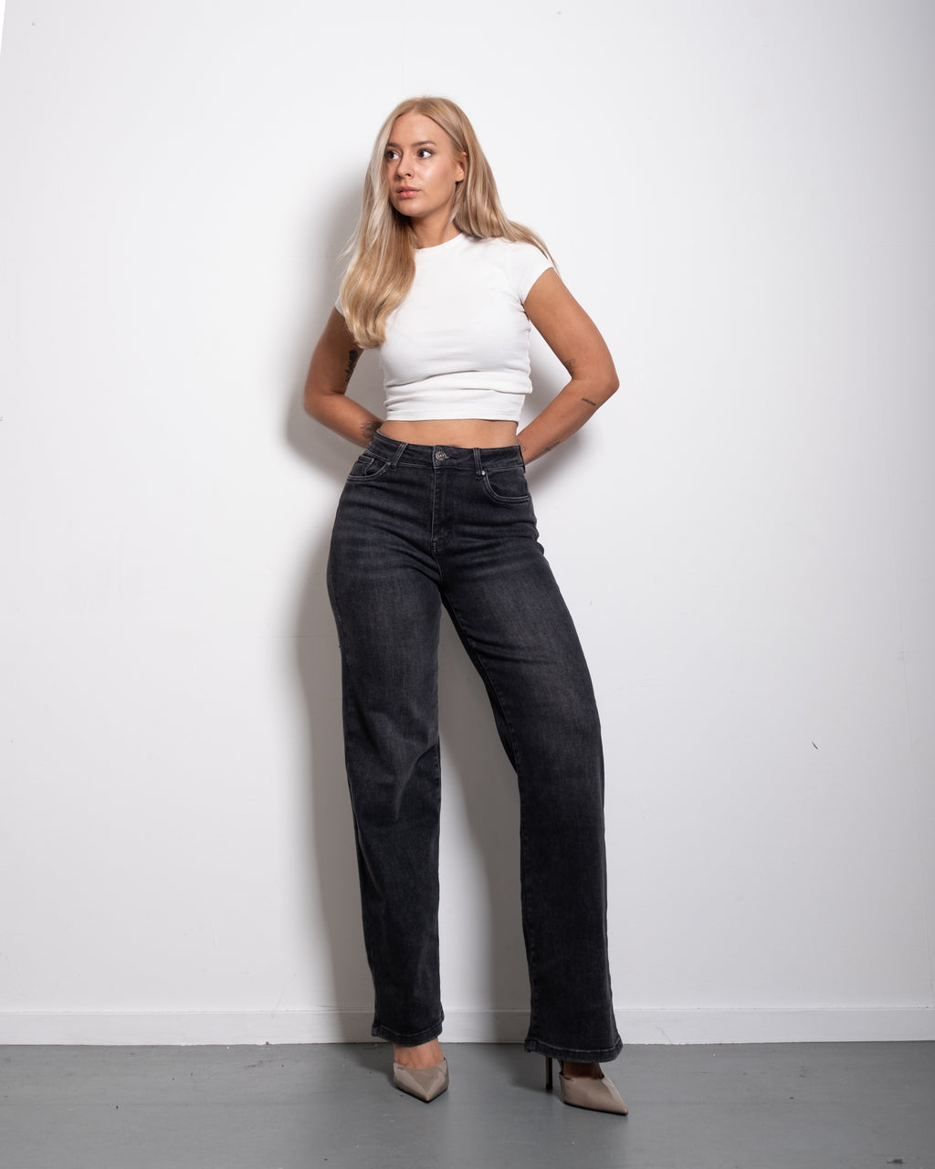 BUTTER FLEX STRETCH HADAKA Wide Leg Jeans - INSEAM 77CM | SEISHIKI STUDIO