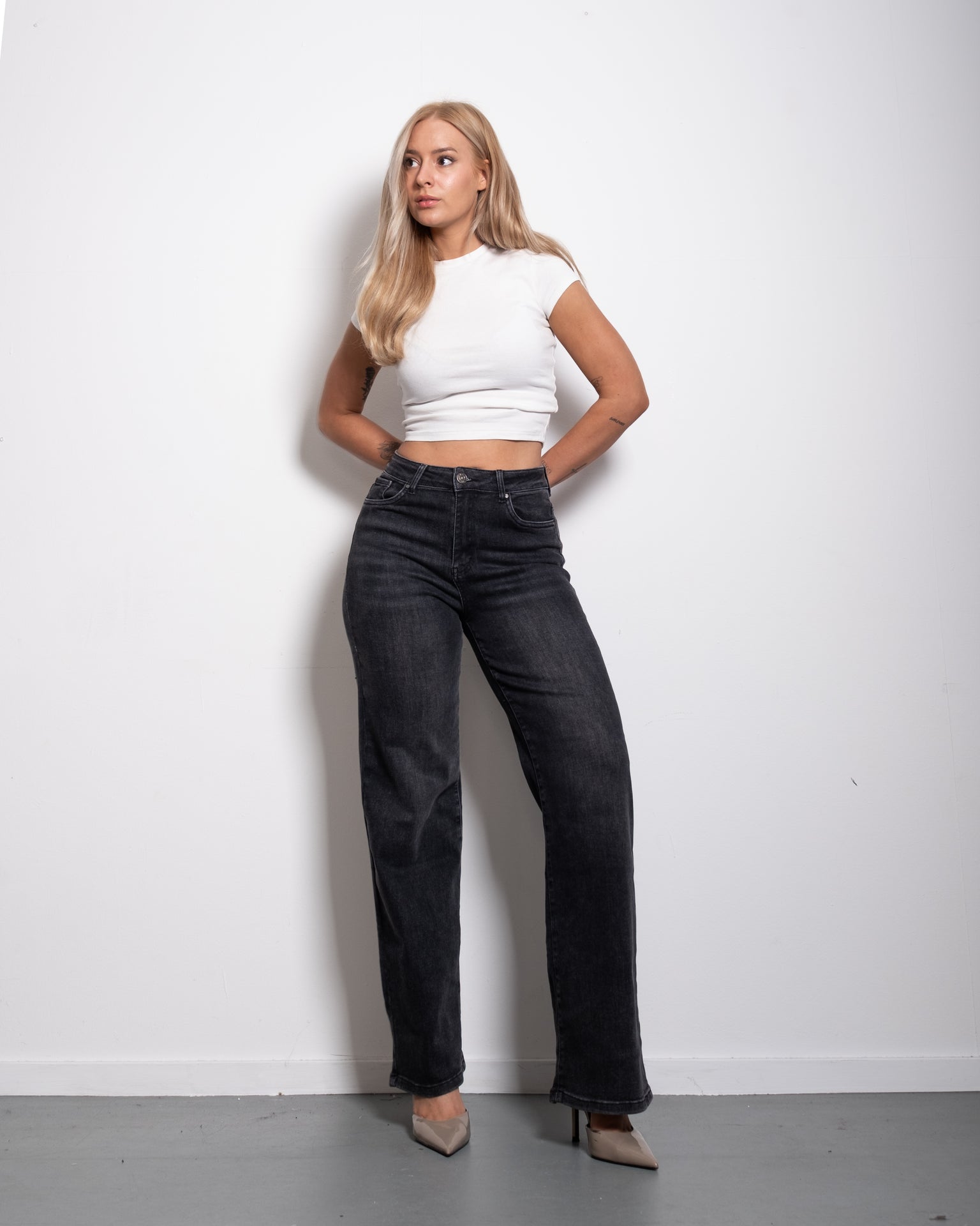 BUTTER FLEX STRETCH HADAKA Wide Leg Jeans - INSEAM 77CM | SEISHIKI STUDIO