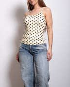 polkadot stretchy tanktop yellow | SEISHIKI STUDIO