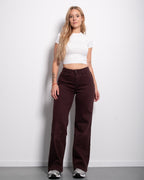 STRETCHY STRAIGHT LEG JEANS DARK PURPLE - INSEAM 78CM | SEISHIKI STUDIO