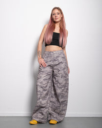 Light Camo Balloon Pants with Pink Patch | SEISHIKI STUDIO