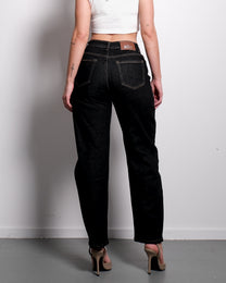 Stretchy Raw Denim Balloon Mom Jeans, curvy fit, 70 cm inseam – SEISHIKI STUDIO