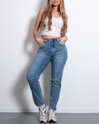 DABU Mom Jeans LIGHT WASH - IL 75CM