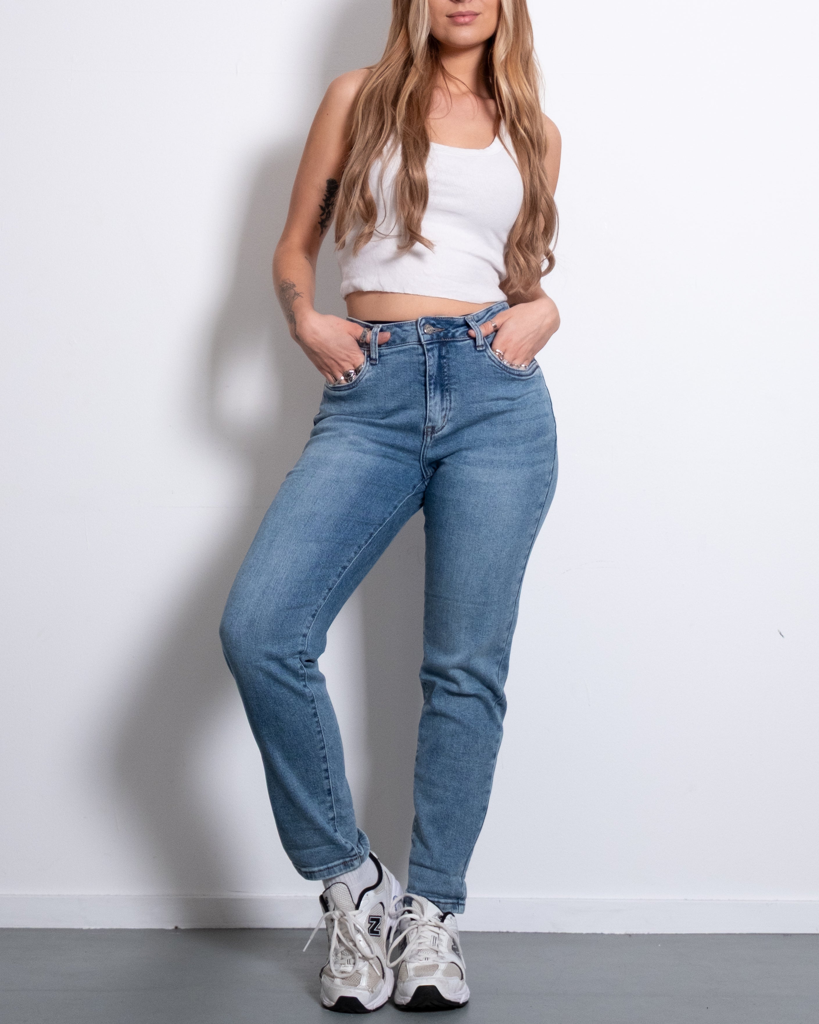 DABU Mom Jeans LIGHT WASH - IL 75CM