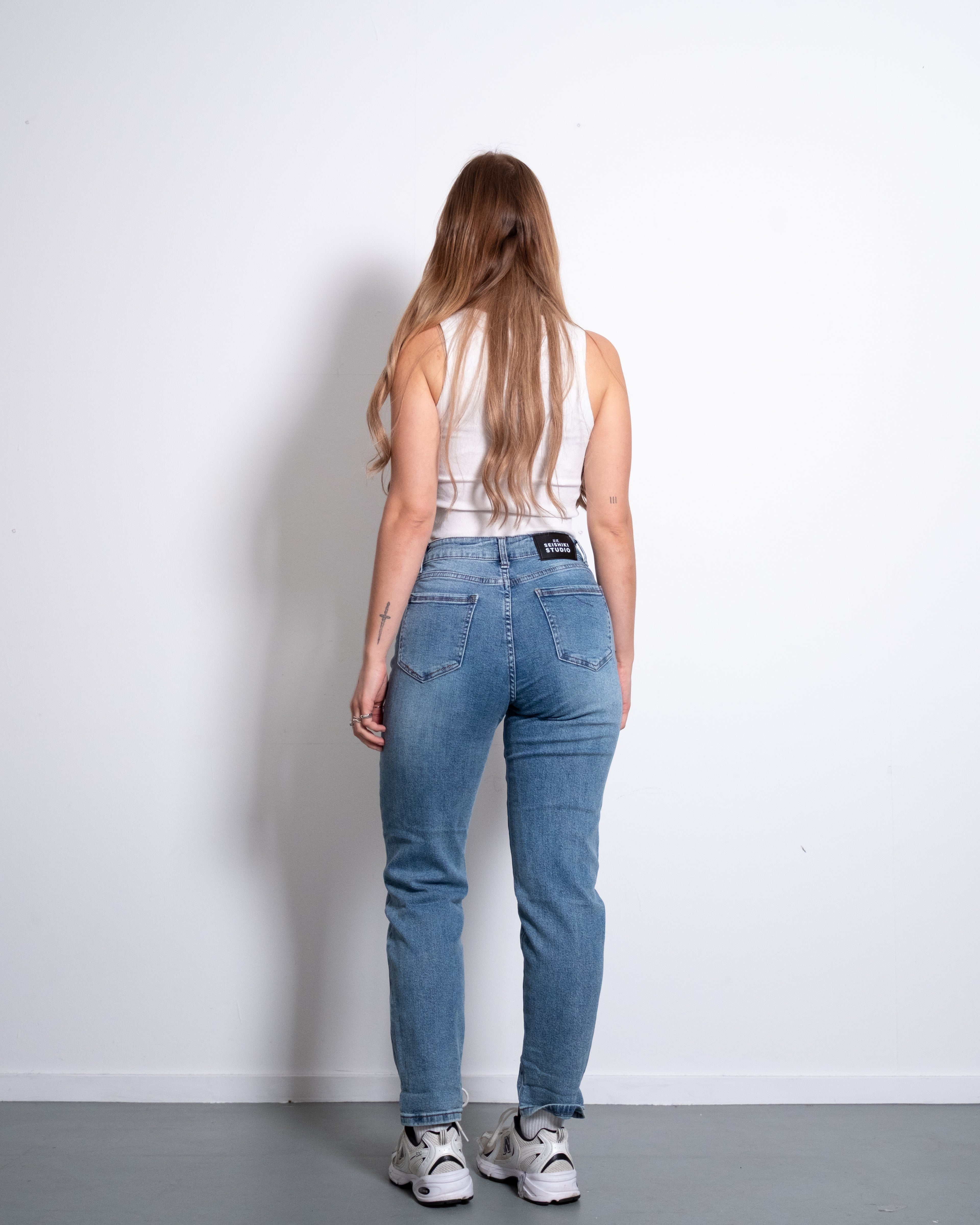 DABU Mom Jeans LIGHT WASH - IL 75CM