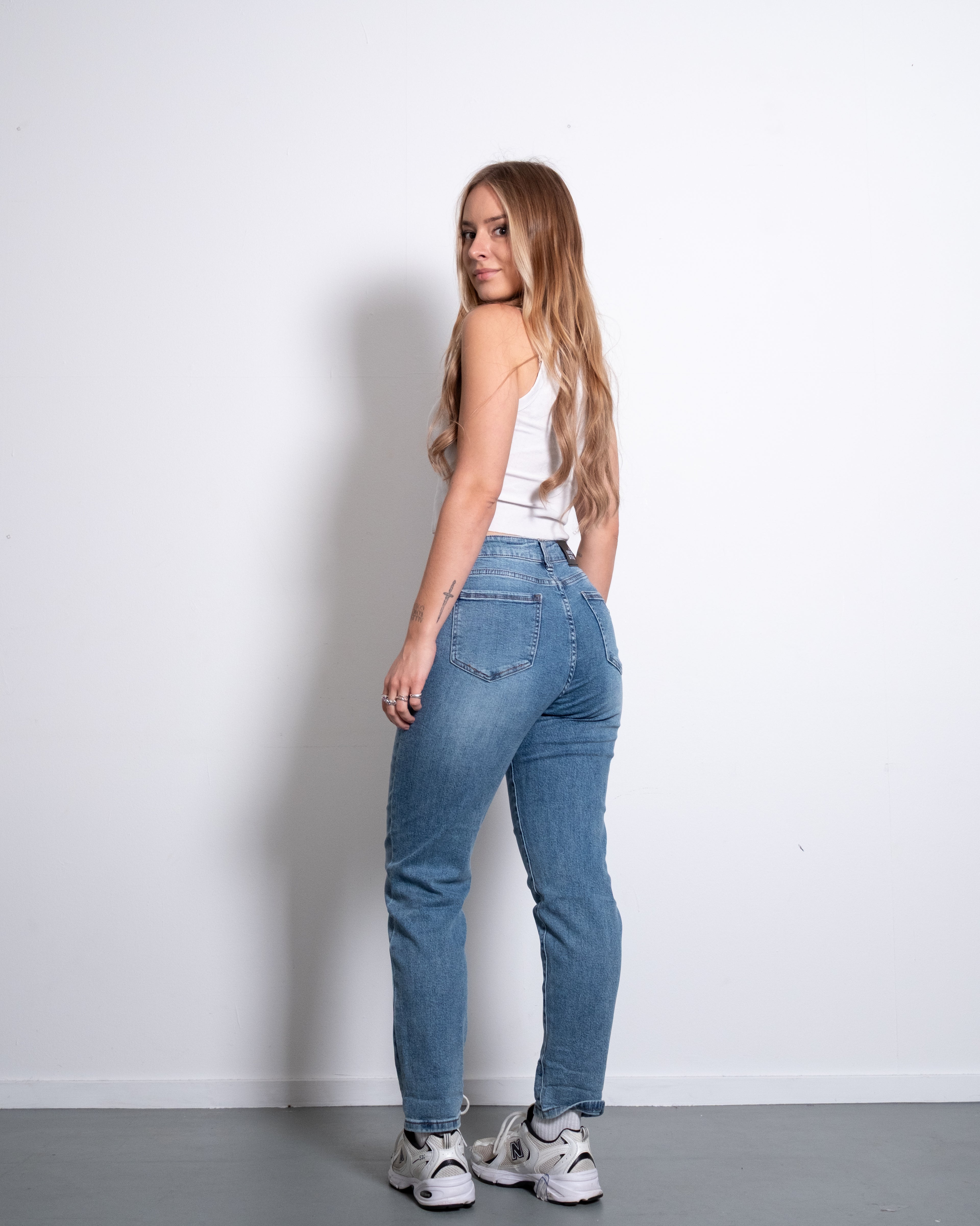 DABU Mom Jeans LIGHT WASH - IL 75CM