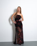 KEITARO Dress BLACK/RED