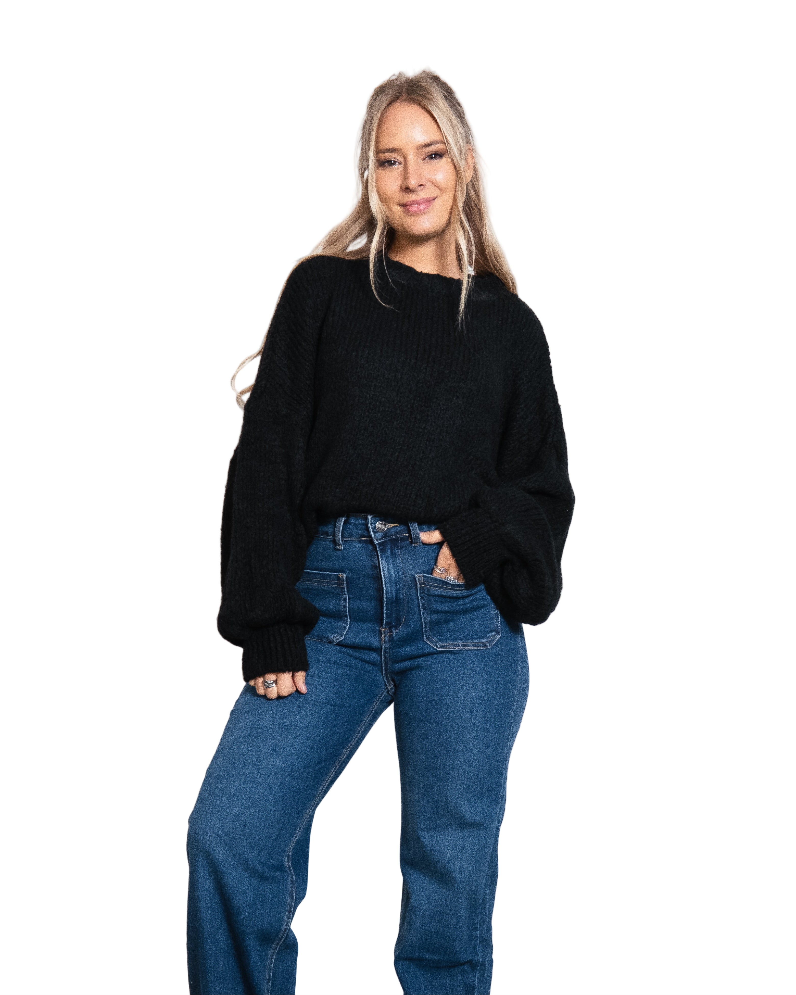 KONETO Sweater BLACK