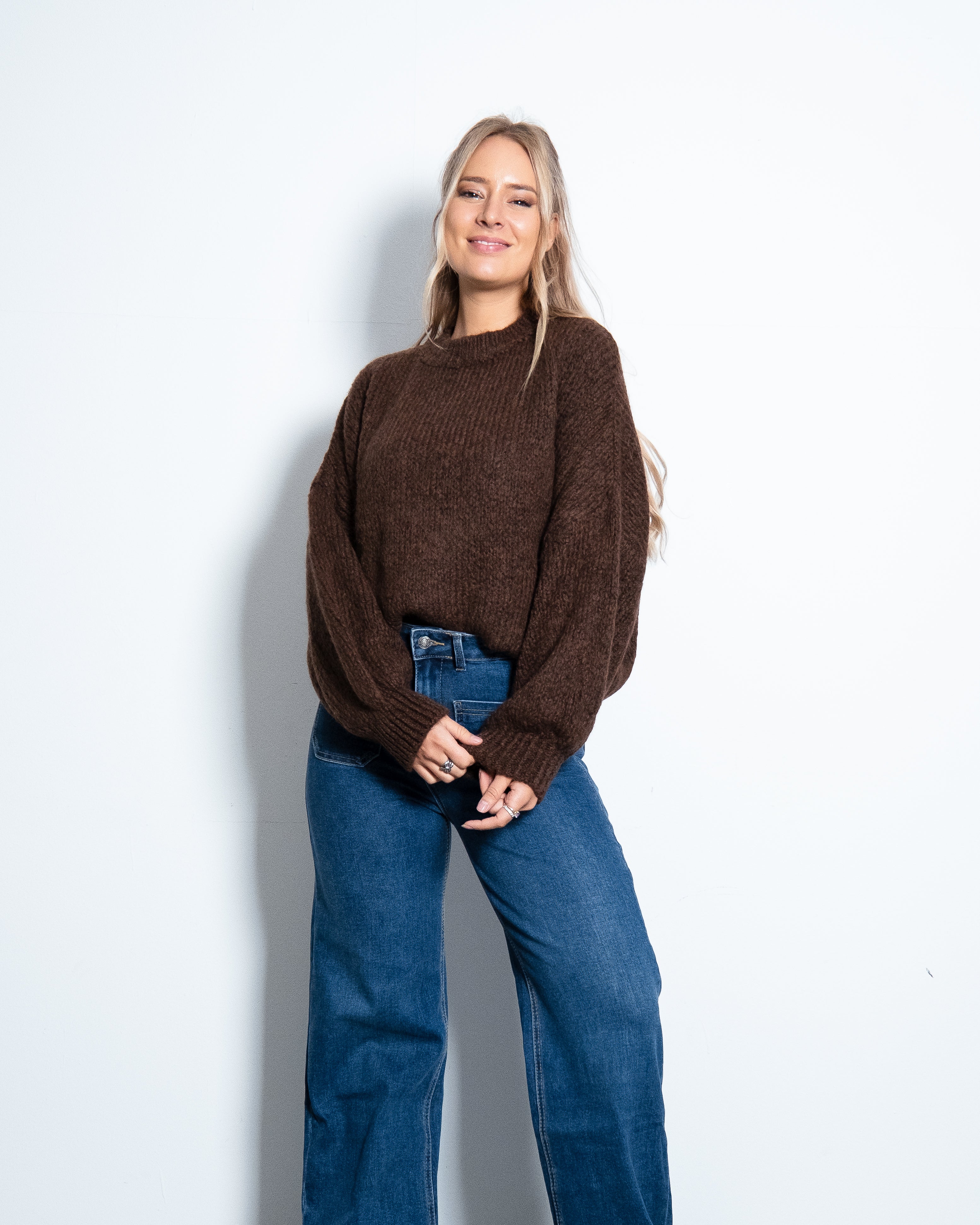 KONETO Sweater CHOCOLATE