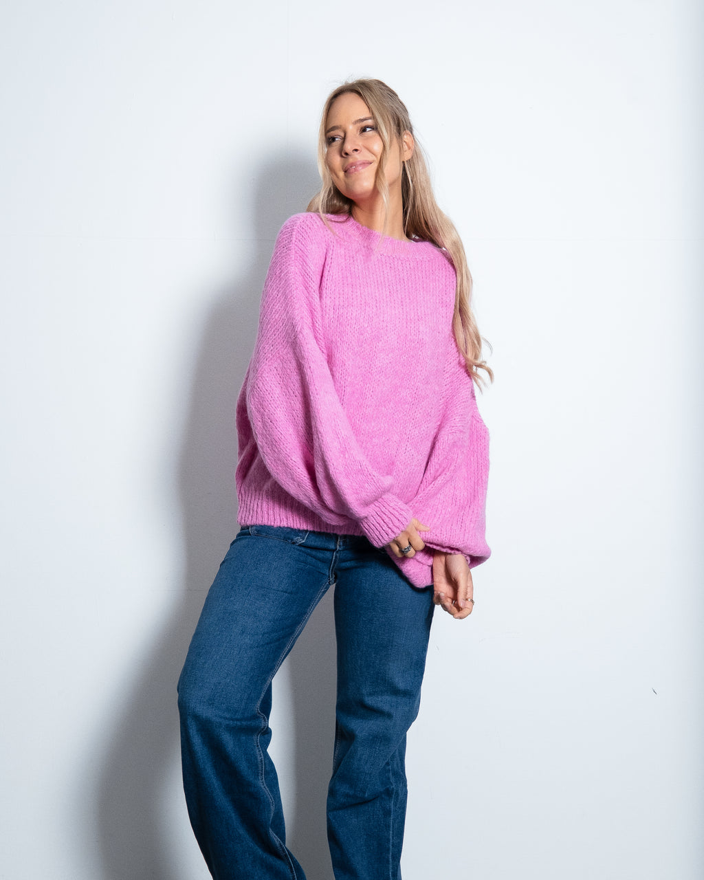 KONETO Sweater PASTEL PINK