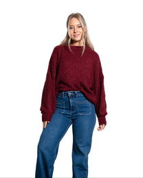 STRETCHY KONETO Sweater BURGUNDY | SEISHIKI STUDIO