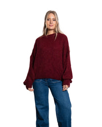 STRETCHY KONETO Sweater BURGUNDY | SEISHIKI STUDIO