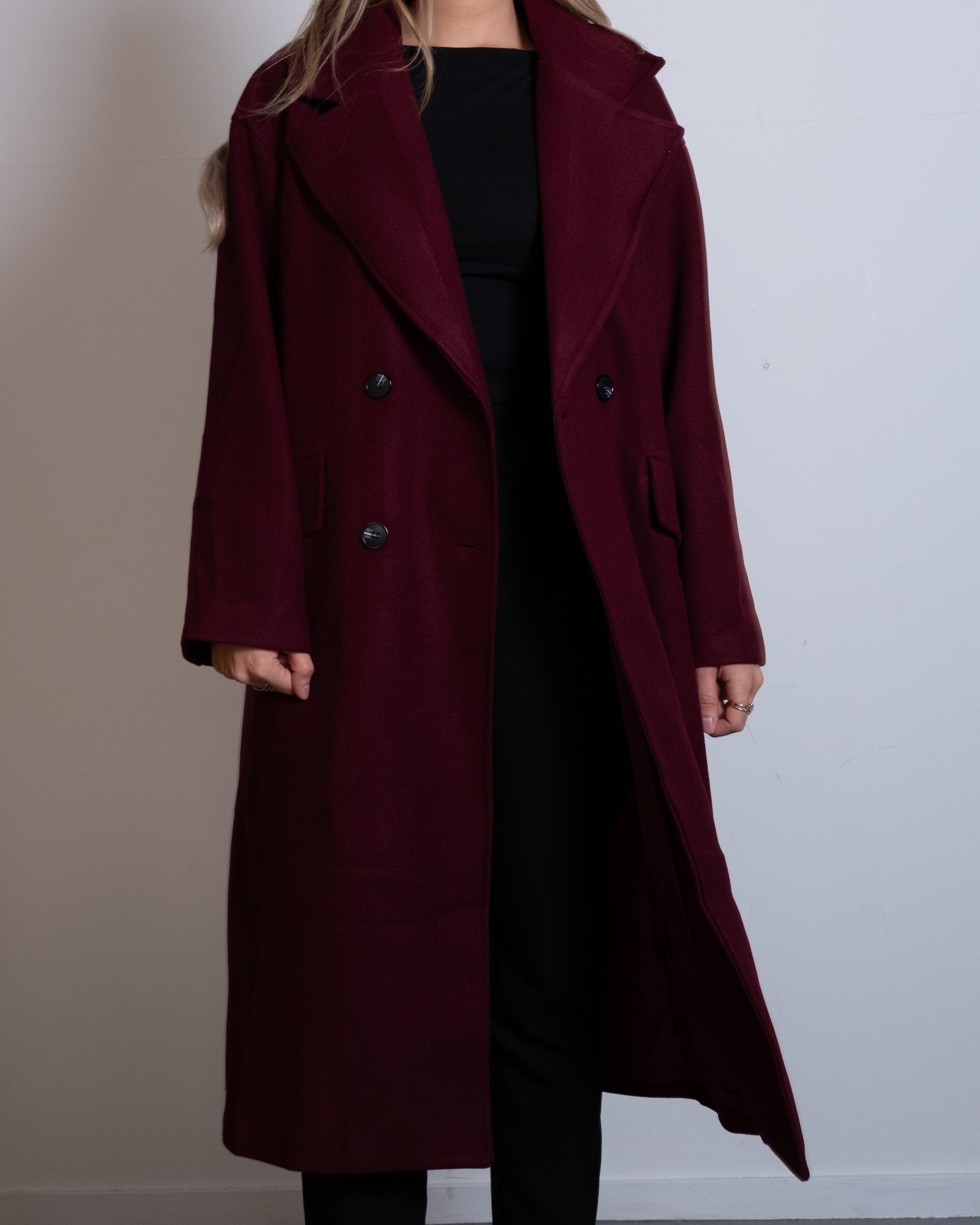 ICHI Coat BURGUNDY
