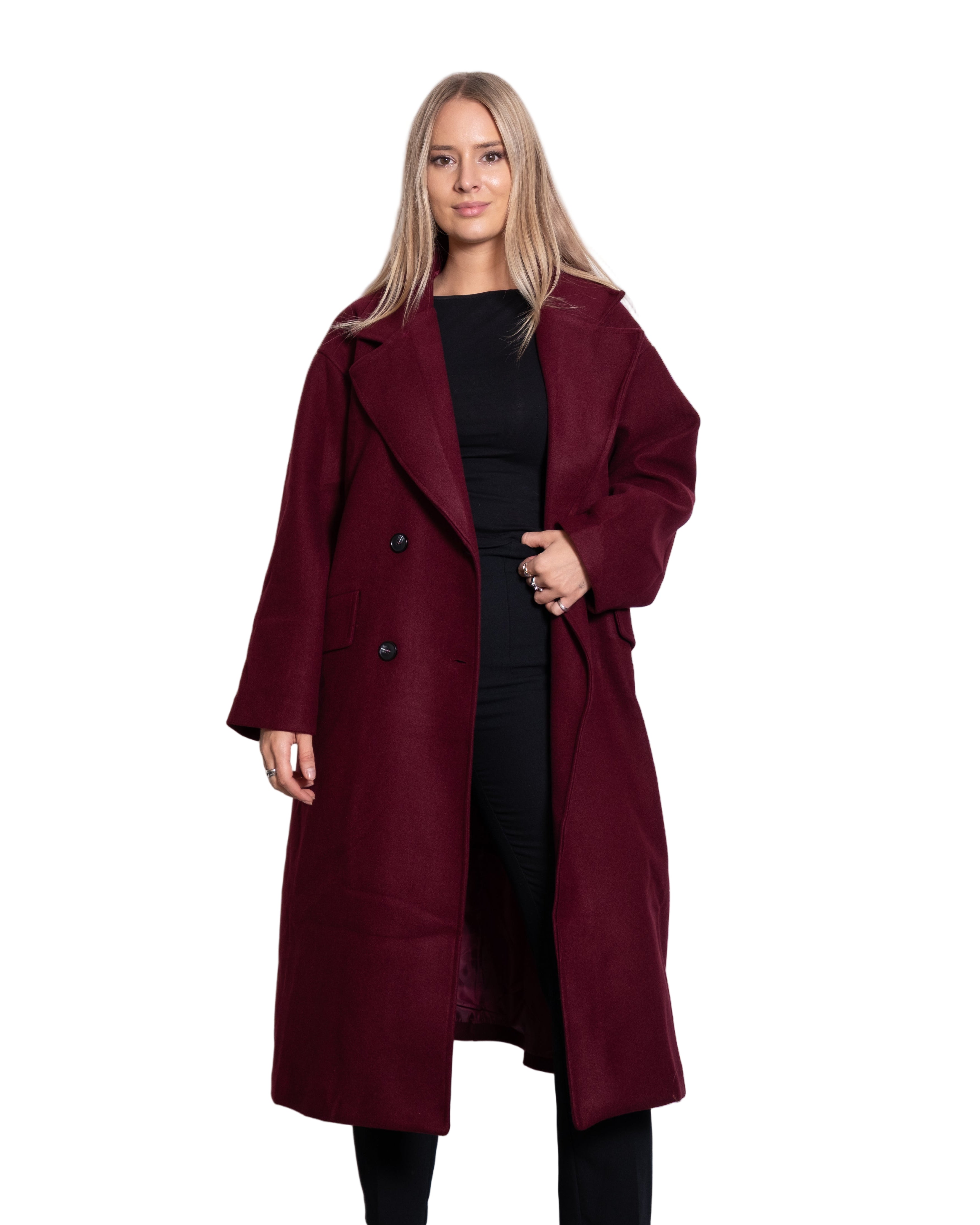 ICHI Coat BURGUNDY
