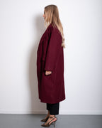 ICHI Coat BURGUNDY