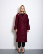 ICHI Coat BURGUNDY