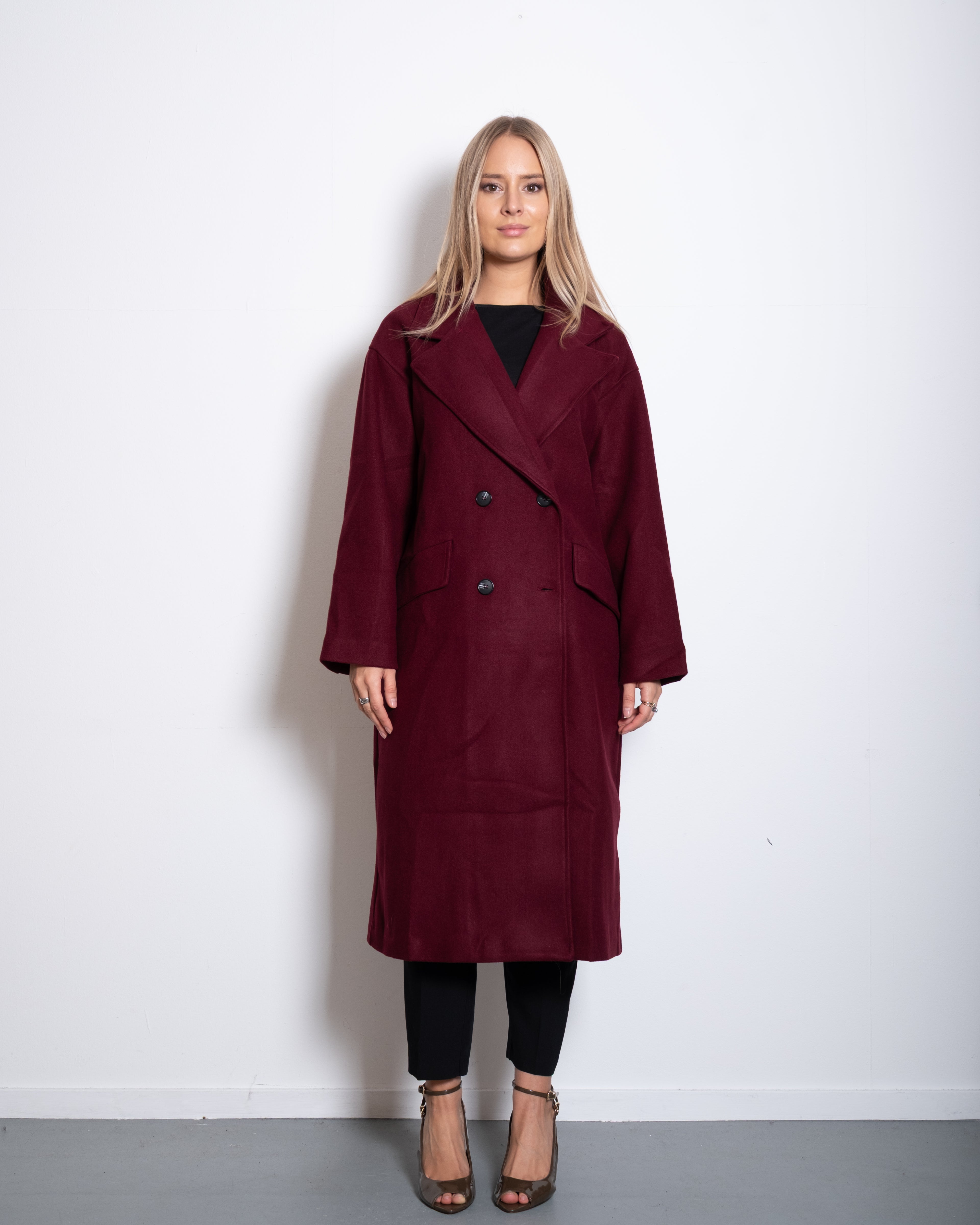 ICHI Coat BURGUNDY