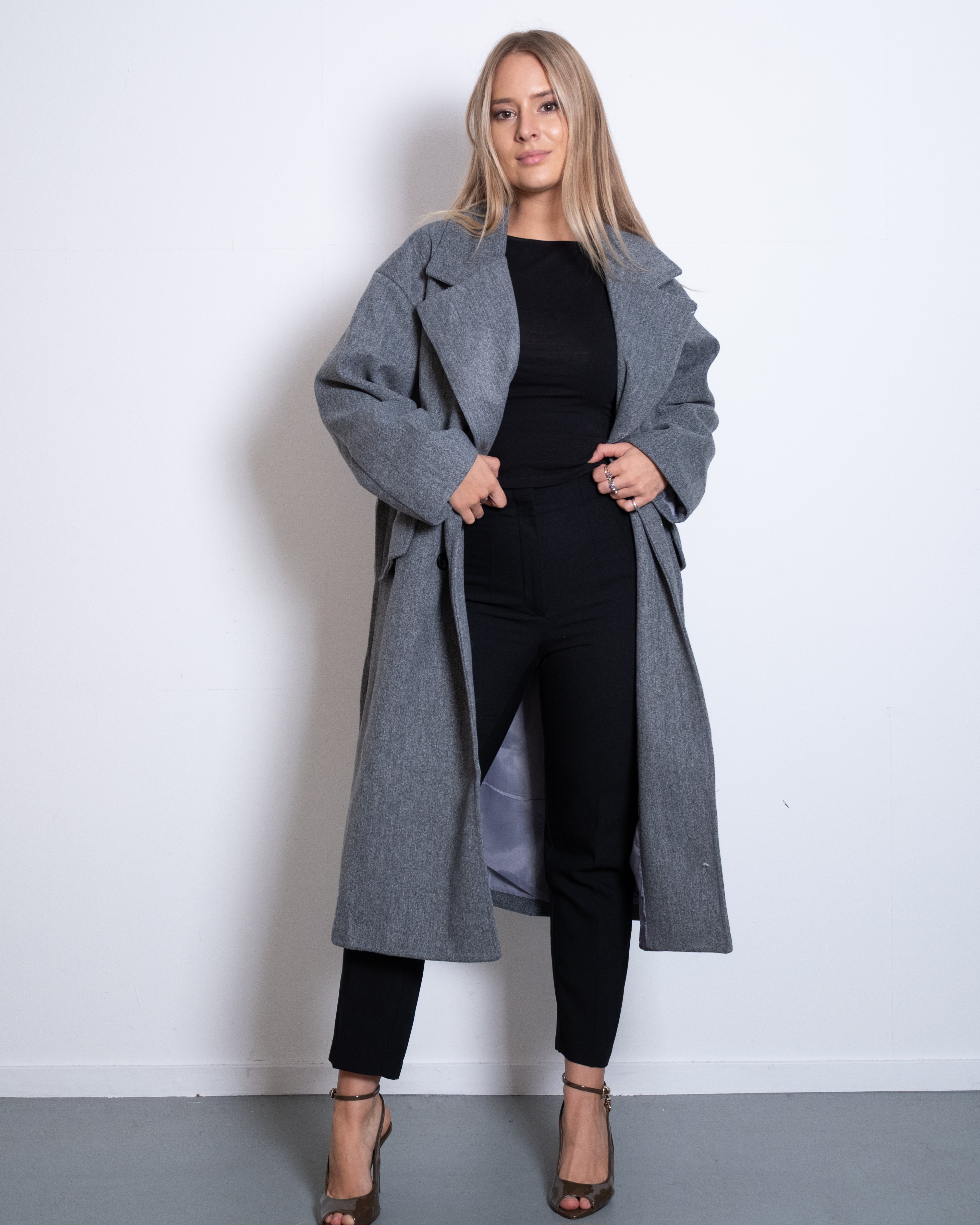 ICHI Coat DARK GREY