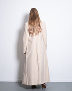 LONG COAT WITH FRONT SEAM BEIGE