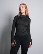 HEART SHAPED WORKOUT JACKET BLACK